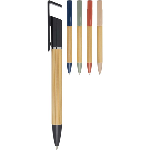 Delfina phone holder pen (black ink) - Ocean Blue