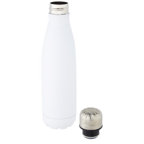 Cove 500 ml vacuum insulated stainless steel bottle - White