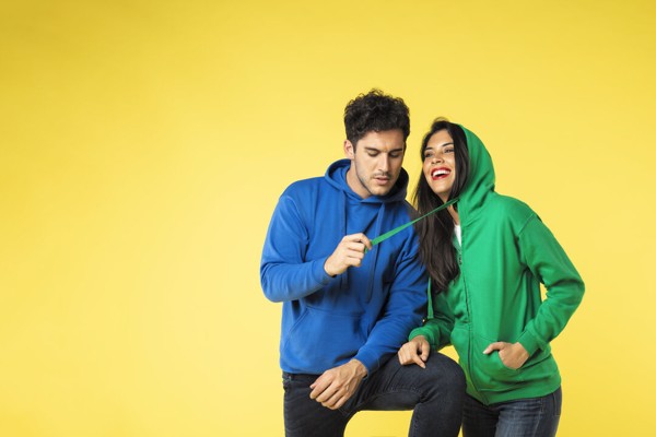 Adult Hooded + Zipper Sweatshirt "keya" SWZ280 - Yellow / M