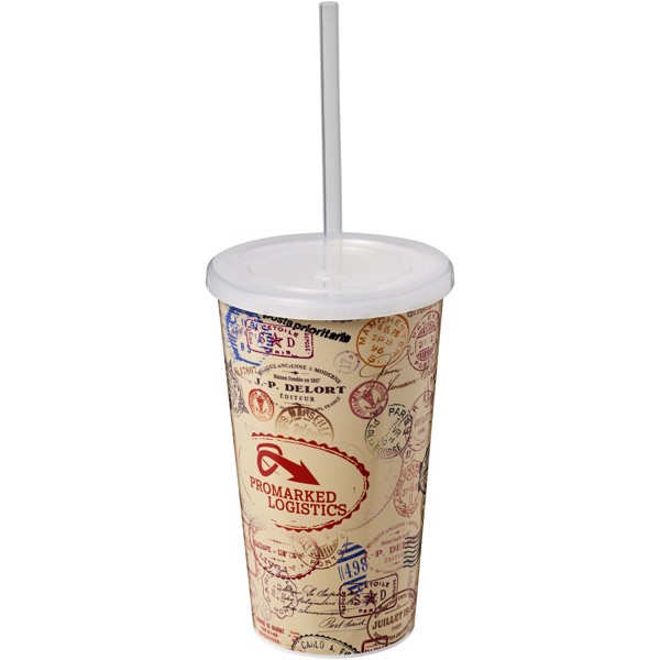 Vaso de pared doble de 350 ml Brite-Americano® - Blanco