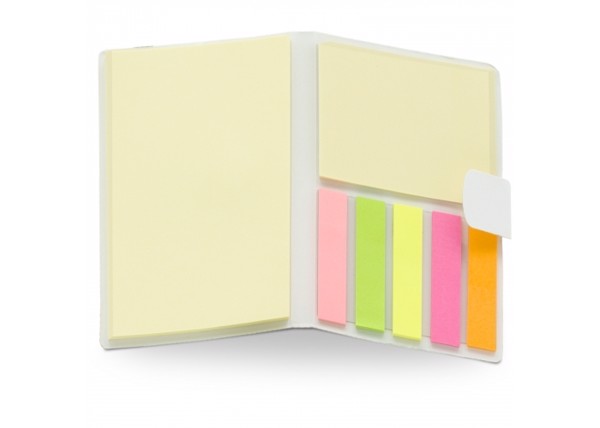 Notebook eco + sticky notes - White