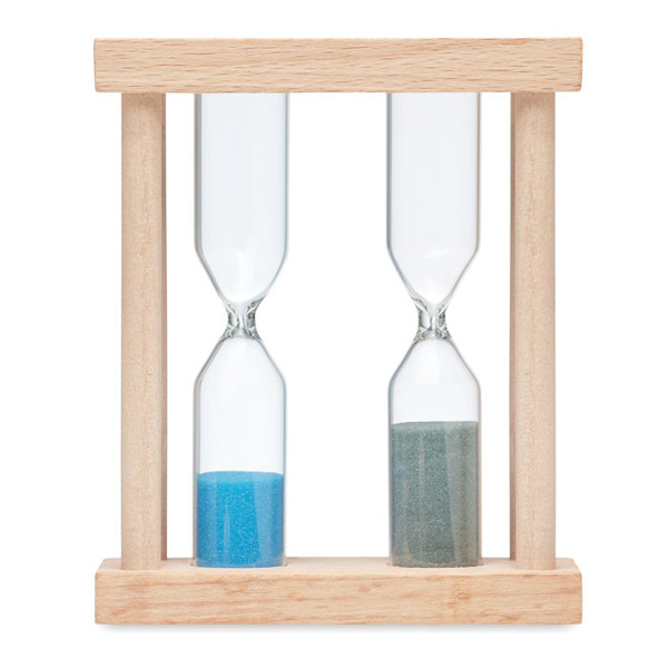 Set of 2 wooden sand timers Bi