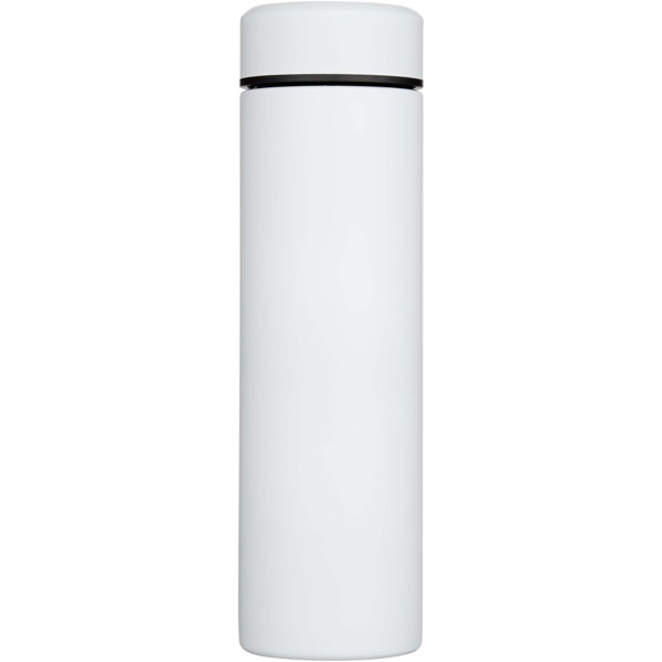 Taylor 450 ml double wall stainless steel flask with tea strainer - White