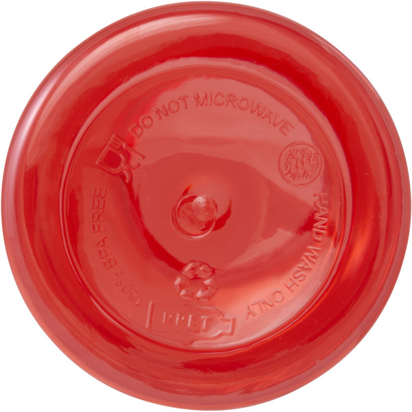 Oregon 400 ml RCS certified recycled plastic water bottle with carabiner - Red