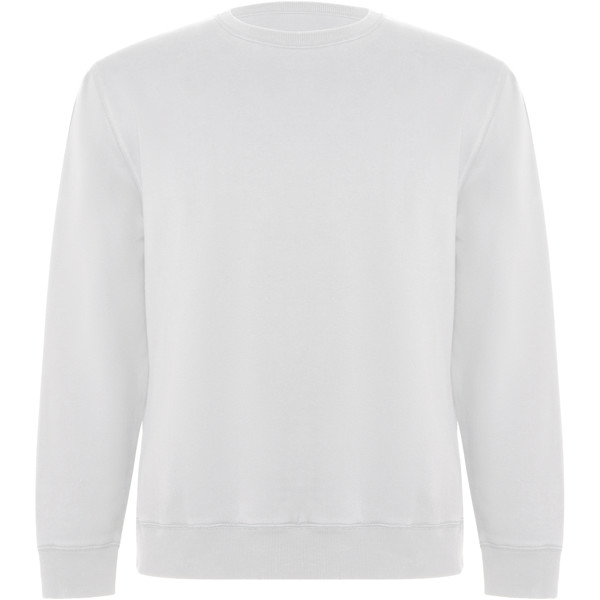 Batian organic cotton unisex crewneck sweater - White / roly-3XL