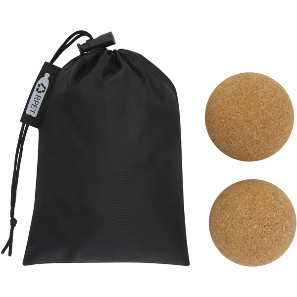 Trikona cork yoga ball - set of 2