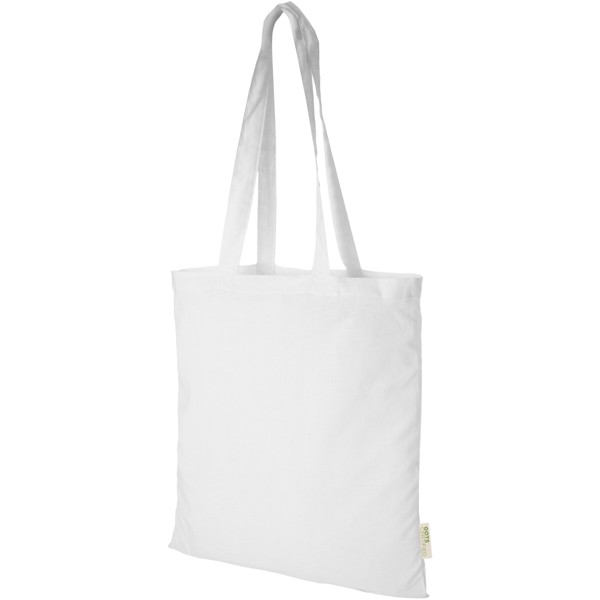 Orissa 140 g/m² organic cotton tote bag 7L - White