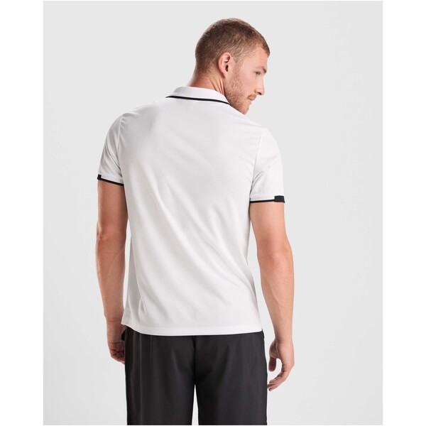 Tamil short sleeve women's sports polo - White / Black / roly-S