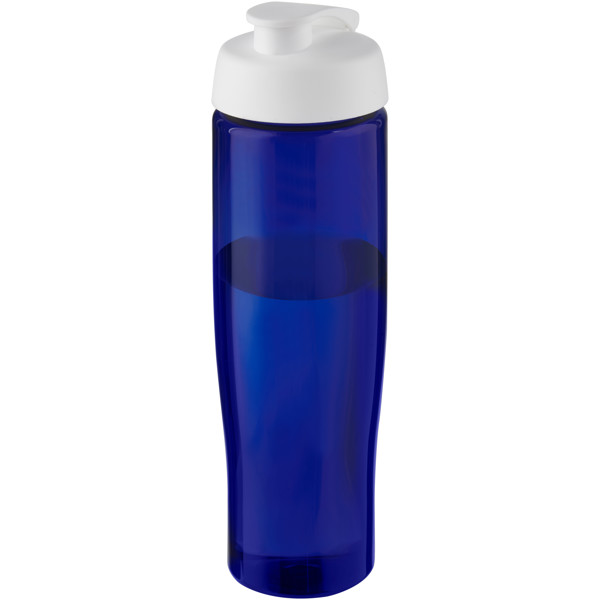 H2O Active® Eco Tempo 700 ml flip lid sport bottle - White / Blue