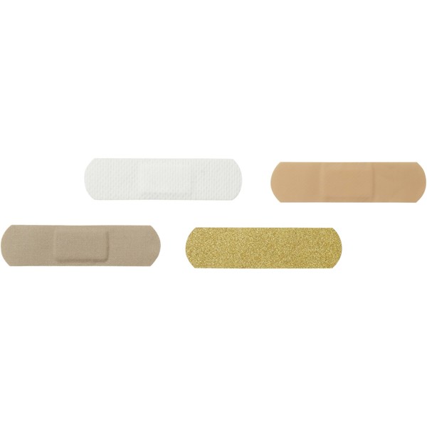 10-pieces plasters with full colour printed paper envelope - White