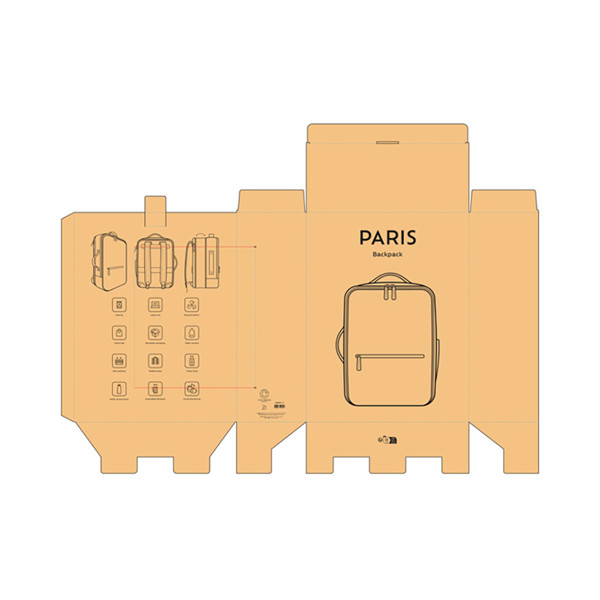 Paris Backpack - Dark brown