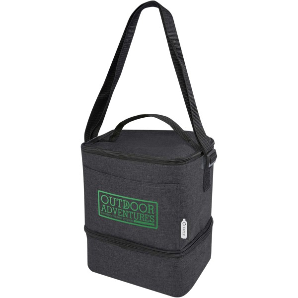 Tundra 9-can GRS RPET lunch cooler bag 9L - Heather Charcoal