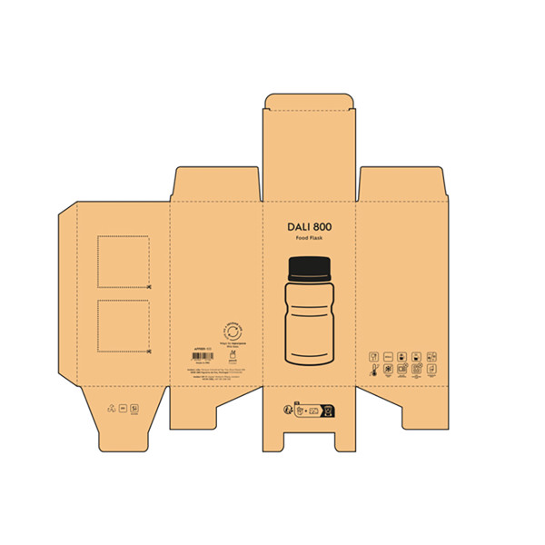 Dali 800 Food Flask - Silver