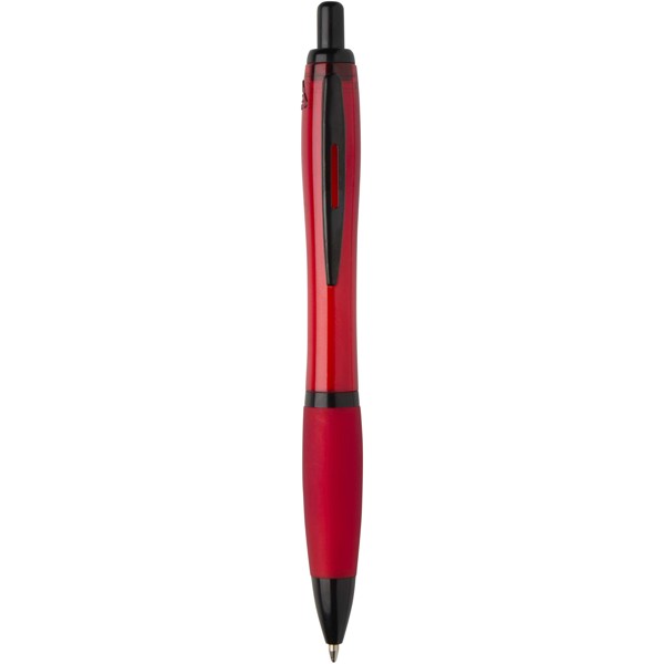 Nash recycled plastic ballpoint pen with black trims (black ink) - Red