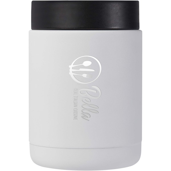 Doveron 500 ml recycled stainless steel insulated lunch pot - White
