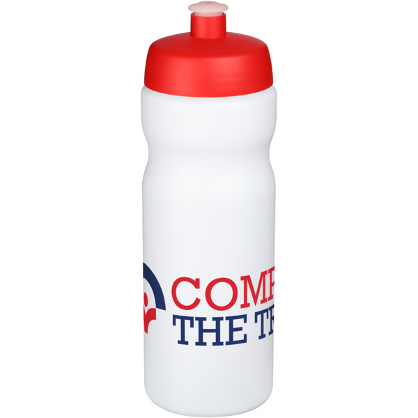 Baseline® Plus 650 ml bottle with sports lid - Red / White