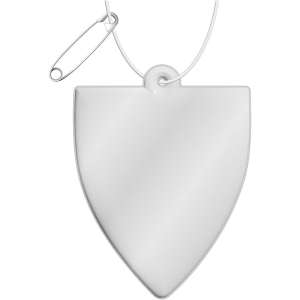 RFX™ H-12 badge reflective PVC hanger - White