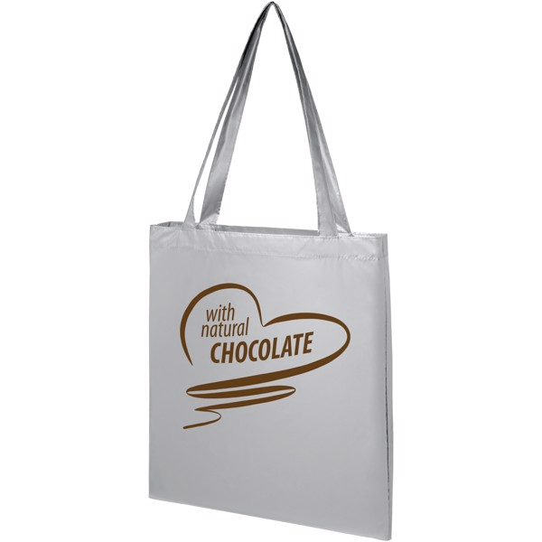 Salvador shiny tote bag - Silver