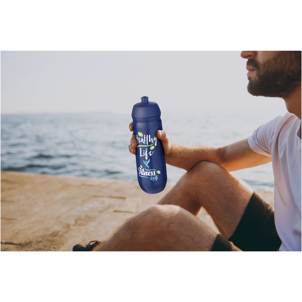 HydroFlex™ 750 ml squeezy sport bottle - Red / Transparent White