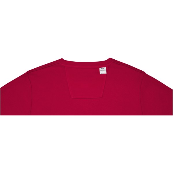 Zenon pánský svetr s kruhovým výstrihem - Červená s efektem námrazy / 5XL