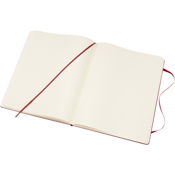 Classic XL hard cover notebook - dotted - Scarlet red