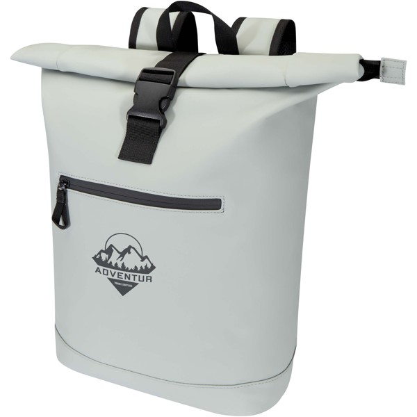 Resi Plus 15\" GRS recycled roll-top backpack 18L - Grey