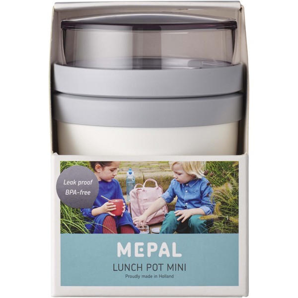 Mepal Ellipse Mini 300+120 ml lunch pot - White