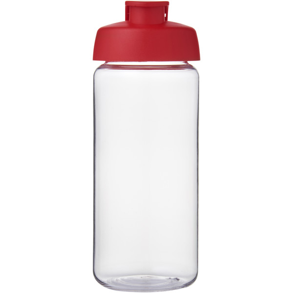 H2O Active® Octave Tritan™ 600 ml flip lid sport bottle - Transparent Clear / Red