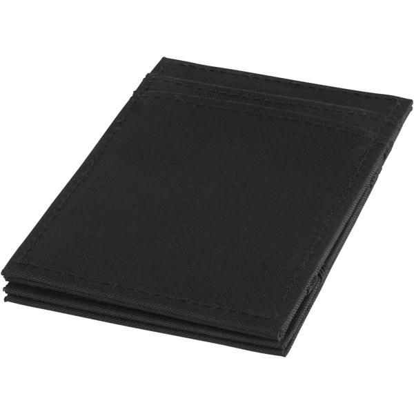 Adventurer RFID secure flip-over wallet - Solid black