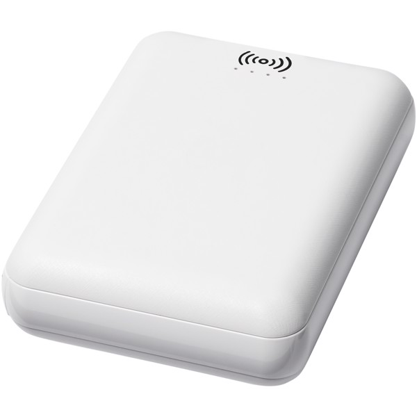 Dense 5000 mAh wireless power bank - White
