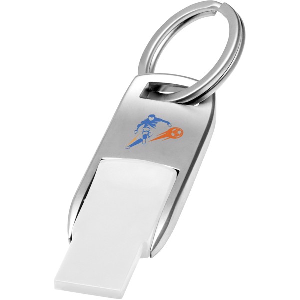 Flip USB - White / Silver / 1GB
