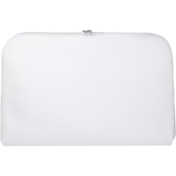 Mila 17\" sublimation laptop sleeve - White / White