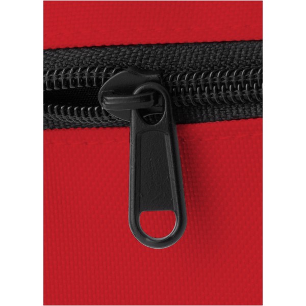 Ozark headphone port backpack - Red / White / Solid black