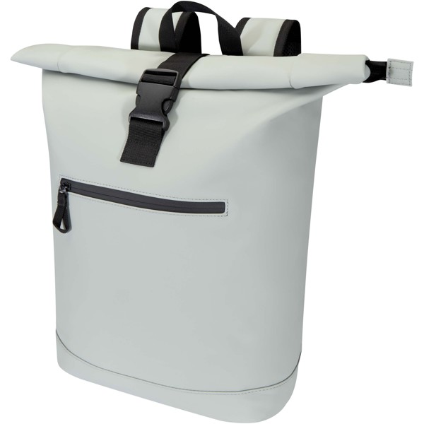 Resi Plus 15\" GRS recycled roll-top backpack 18L - Grey