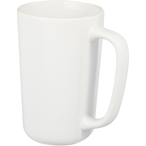 Perk 480 ml ceramic mug - White
