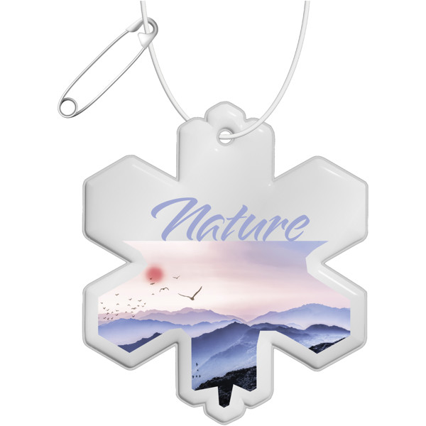 RFX™ H-10 snowflake reflective PVC hanger - White