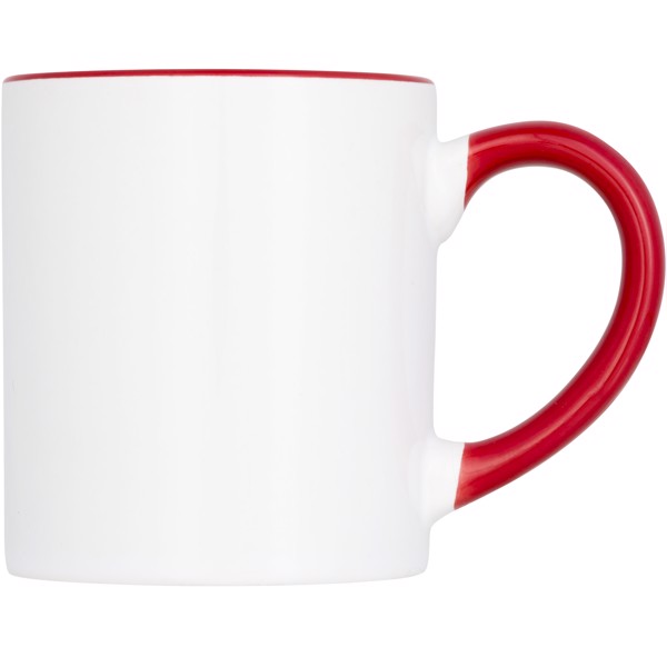 Mini taza para sublimación con asas e interior de color "Pixi" - Rojo