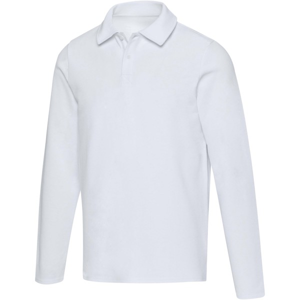 Apollo long sleeve unisex polo - White / XXL