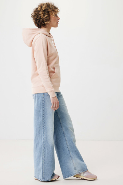 IQONIQ Rila lightweight recycled cotton hoodie - Peach Nectar / XS