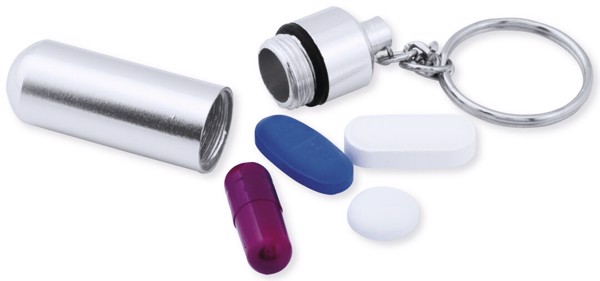 Keyring Pillbox Alumpill