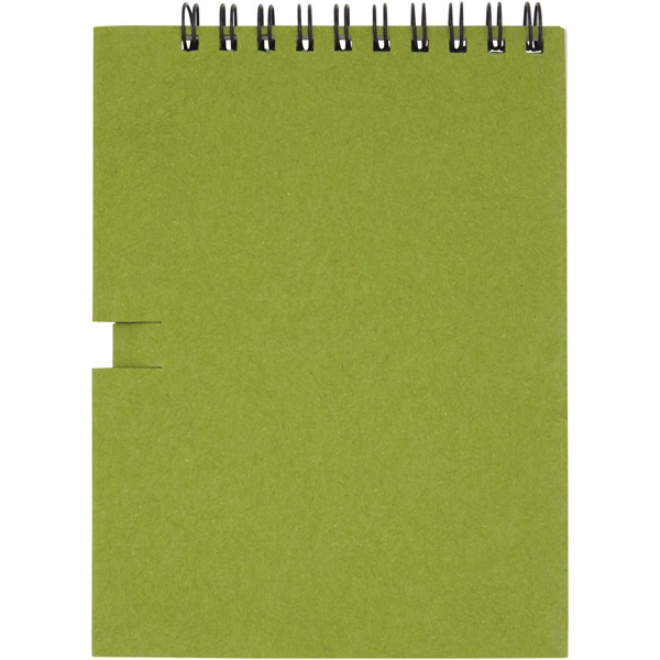 Luciano Eco wire notebook with pencil - small - Green