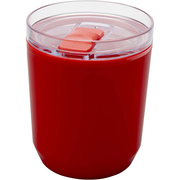 Hudson 180 ml recycled plastic double-wall tumbler - Red
