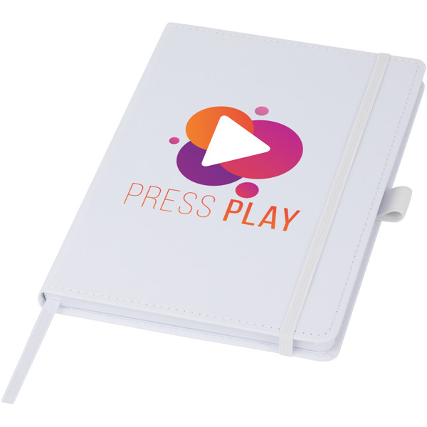 Thalaasa ocean-bound plastic hardcover notebook - White
