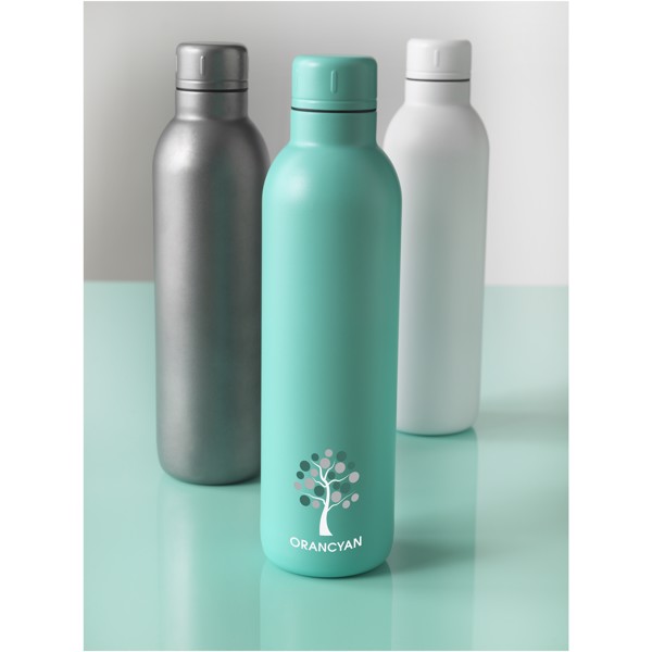 Thor 510 ml copper vacuum insulated water bottle - White