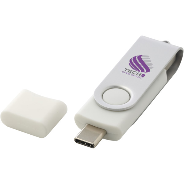 OTG rotate USB Type-C - White / 1GB
