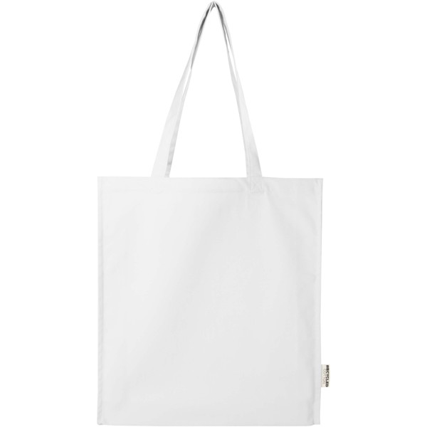 Florida 270 g/m² GRS recycled gusset tote bag 14L - White