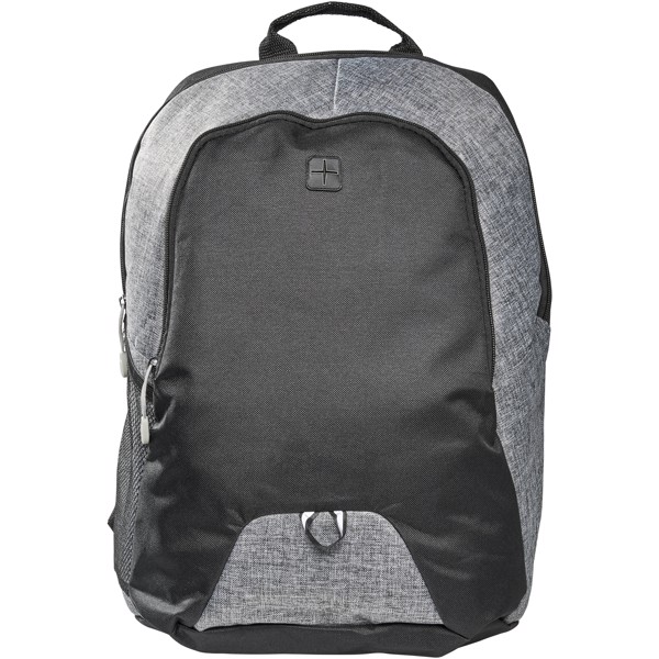 Pier 15" laptop backpack - Heather grey / Solid black