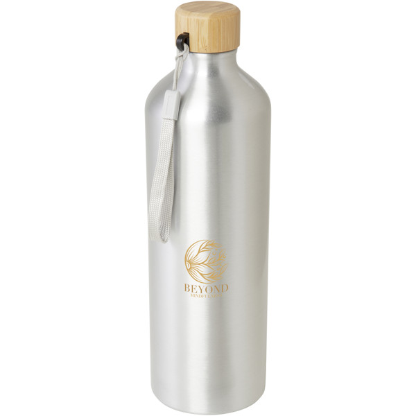 Malpeza 1000 ml RCS certified recycled aluminium water bottle