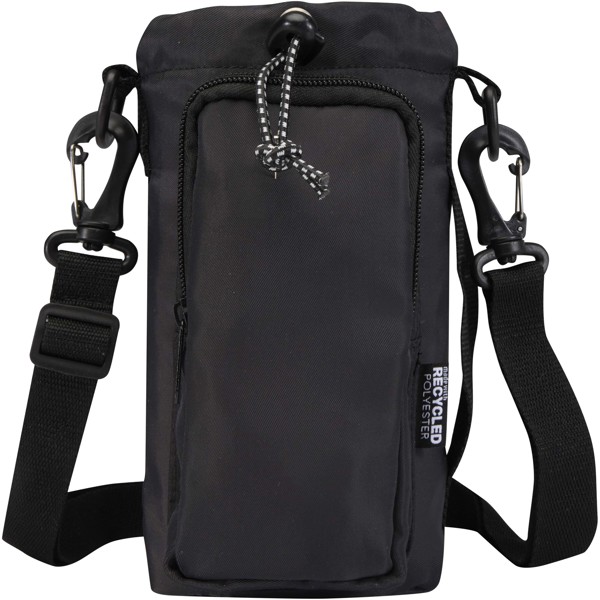 Trip Aware™ recycled travel bottle bag 2L - Black
