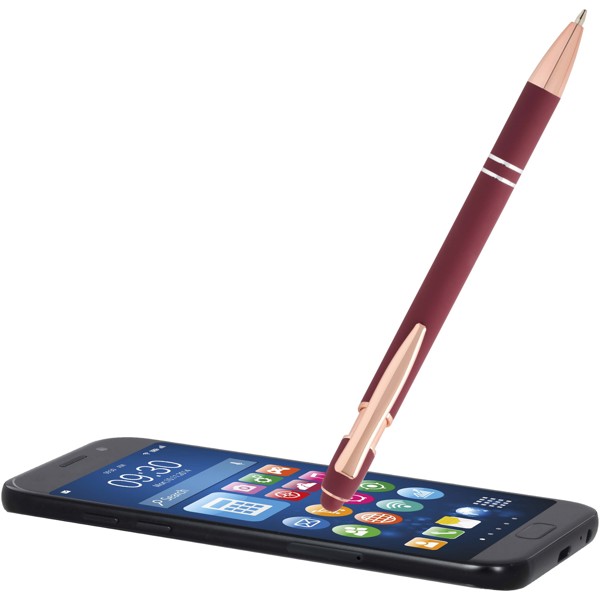 Nanna ballpoint pen with rose gold finish (black ink) - Burgundy